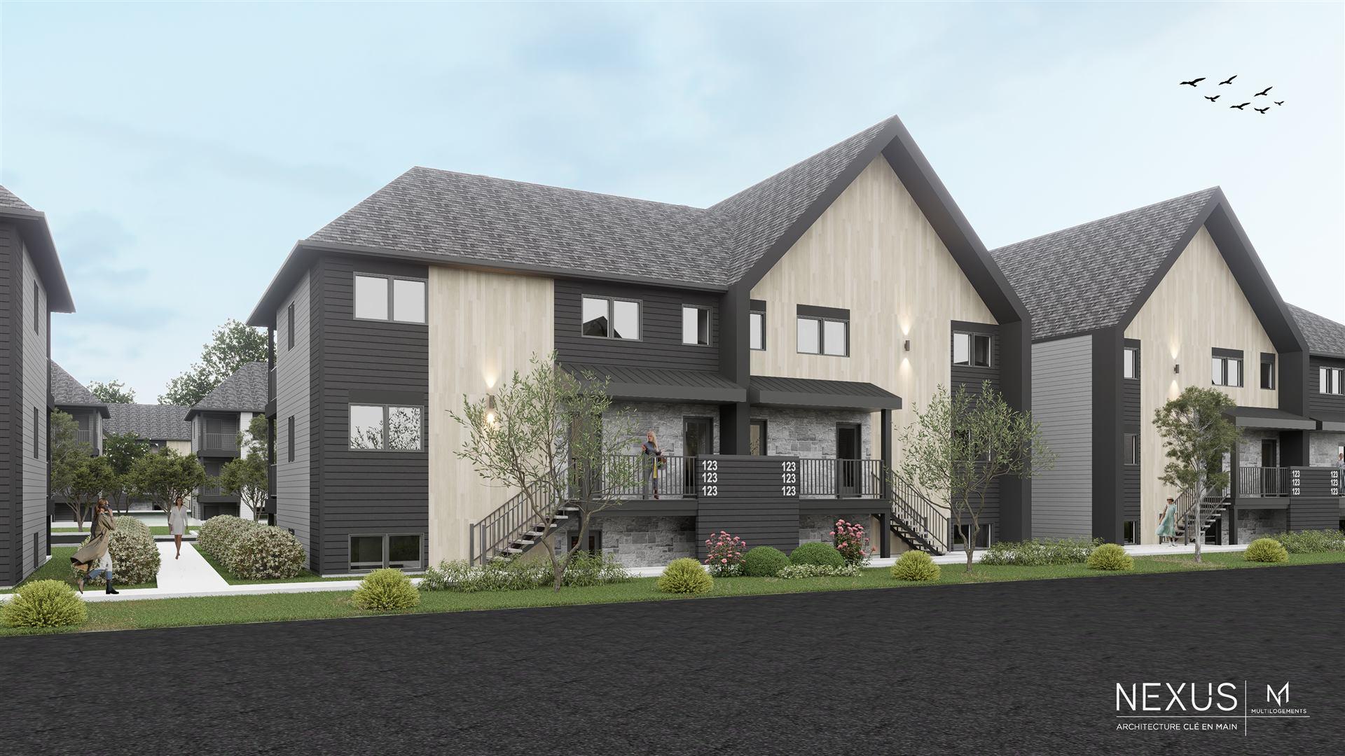 Rendu architectural du projet de la Scierie à Brownsburg-Chatham